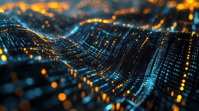 An extreme close-up of a quantum computing error correction code visualization, showing fault-tolerant quantum information processing, Quantum computing style