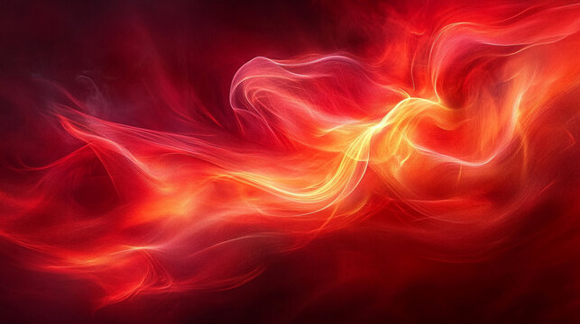 vibrant abstract red background featuring dynamic flowing curves and soft waves, symbolizing energy and passion, with a modern and futuristic feel, perfect for creative and tech-focused themes