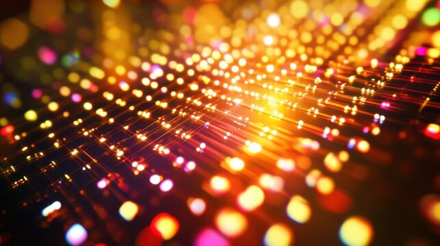 An extreme close-up of a quantum dot enhanced photodetector, showing high sensitivity and quantum efficiency in light detection, Photonics technology style