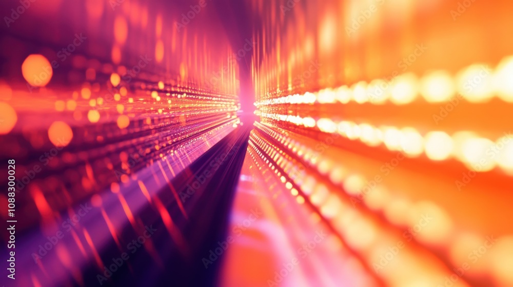 Poster An extreme close-up of a quantum dot enhanced photodetector, showing high sensitivity and rapid response in light detection, Photonics technology style