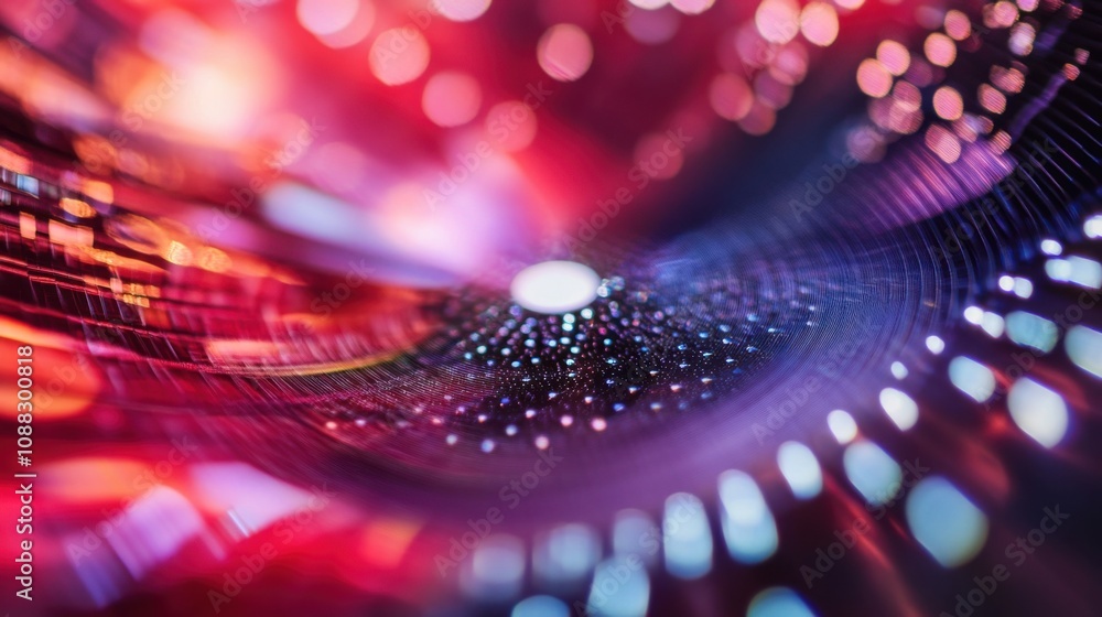 Poster An extreme close-up of a quantum dot solar cell structure, showing efficient light absorption and energy conversion capabilities, Solar technology style