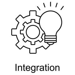 Integration Icon, Seamless Connectivity Powering Integration Solutions, Bridging Systems The Art of Integration