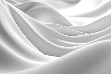 Obraz premium White silk fabric background with elegant gold embroidery of floral patterns, creating a luxurious and sophisticated look.