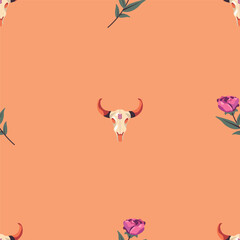 Western themed seamless vector pattern