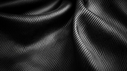 Naklejka premium black rubber-coated technical fabric showcasing its textured surface conveying durability and strength ideal for modern industrial or outdoor gear highlighting functionality and resilience