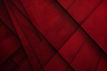 Dark red geometric shapes creating a modern, dynamic design for sleek envelope aesthetics.