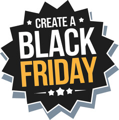 Black Friday Silhouette Vector Illustration