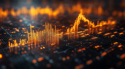 modern digital interface showcases innovative financial technology and asset management with dynamic data visualization, highlighting advanced analytics and secure online transactions