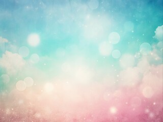 Obraz premium Vintage Style Photography of a Soft Pink, White, and Light Blue Grainy Gradient Backdrop for Elegant and Creative Projects