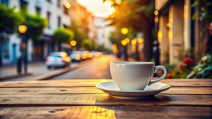 cup of coffee on the street