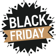 Black Friday Silhouette Vector Illustration