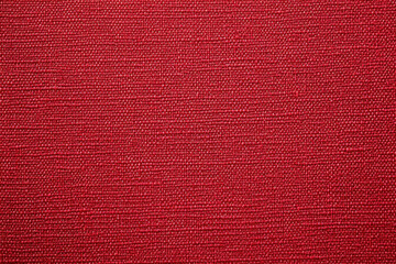 Fototapeta premium Vibrant red fabric texture background.
