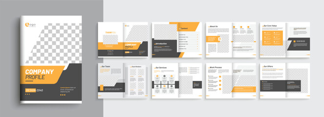 Company Profile business brochure template design, Creative modern brochure template layout 