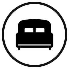 Editable double bed vector icon. Part of a big icon set family. Perfect for web and app interfaces, presentations, infographics, etc