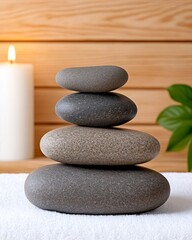 Spa Stones Stack Wellness Serenity Balance Relaxation Zen Massage Therapy Peace Tranquility Calm