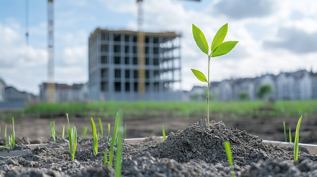 Group of architects and engineers collaborating on green building practices and sustainable construction methods to prioritize environmental sustainability in their development projects and urban