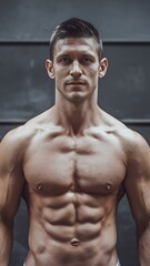 Fototapeta premium portrait of a muscular man