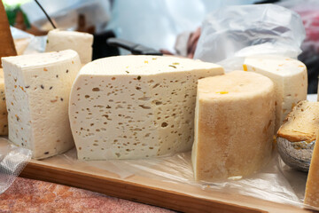 Cheese Wheels for Sale at the Counter