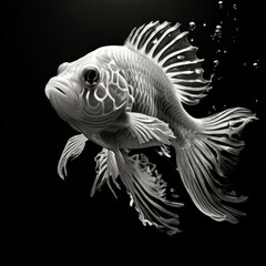 Fototapeta premium the AI Image Generator, the abstract goldfish
