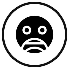 Editable scared, shocked, petrified face vector icon. Part of a big icon set family. Perfect for web and app interfaces, presentations, infographics, etc