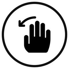 Editable hand swipe left vector icon. Part of a big icon set family. Perfect for web and app interfaces, presentations, infographics, etc