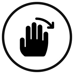 Editable hand swipe left vector icon. Part of a big icon set family. Perfect for web and app interfaces, presentations, infographics, etc