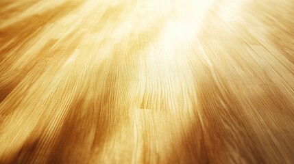 Warm wooden texture illuminated by soft light, showcasing smooth grains and a polished surface in a gentle, inviting atmosphere.