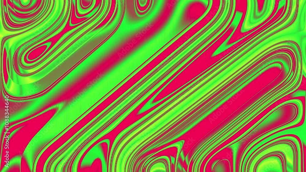 Poster a green and red striped pattern. the green stripe is on the left and the red stripe is on the right