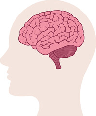 Brain clipart design illustration 