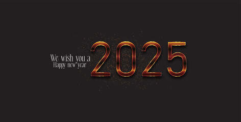 A vibrant and stunning design celebrating the New Year 2025