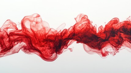 Vibrant red smoke billows in an abstract design, creating a dynamic texture that embodies creativity, intensity, and the essence of transformation.