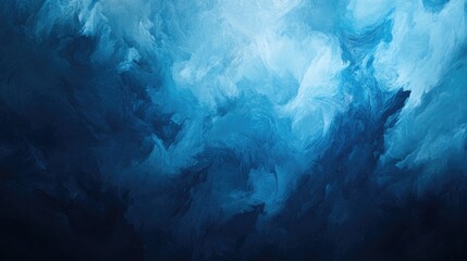 Fototapeta premium Mysterious swirling blue smoke patterns against a shadowy backdrop creating an ethereal and misty atmosphere, ideal for moody visual art and design projects.