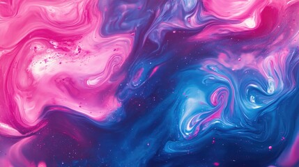 Vibrant galaxy texture with swirling patterns of pink and blue hues intermingling, showcasing a dazzling cosmic appearance.