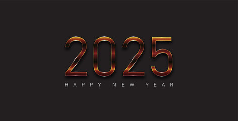 A vibrant and stunning design celebrating the New Year 2025