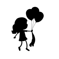 Kids with Balloons Design
