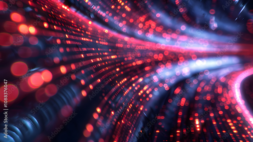 Poster modern digital abstract 3d background. can be used in the description of network abilities, technolo