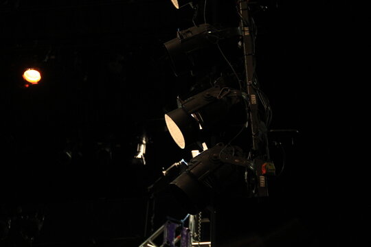 spotlight on a stage