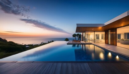 Dusk to Dawn Luxury: Oceanfront Mansion with Infinity Pool and Stunning Views