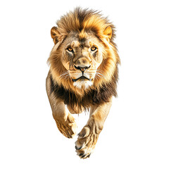Obraz premium Lion, white isolate background