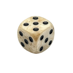 Dice, white isolate background.