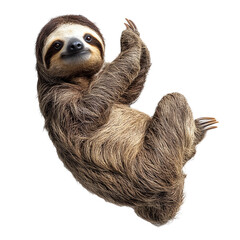 Sloth, white isolate background