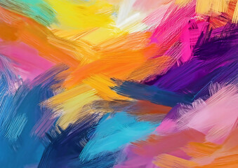 abstract multicolored brushstrokes as background