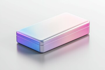 Holographic Gift Box Mockup.