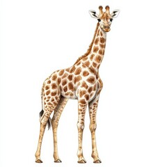 Obraz premium Watercolor Giraffe Illustration.