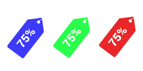 Sales badges vectors icon set