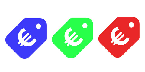 Sales badges vectors icon set