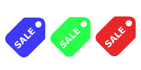 Sales badges vectors icon set