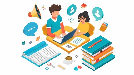 Tutor Assisting a Student with Language Learning Using Interactive Tools and Books