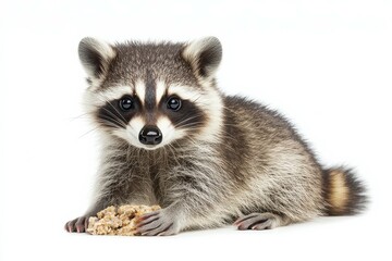 Obraz premium Cute raccoon looking at the camera.