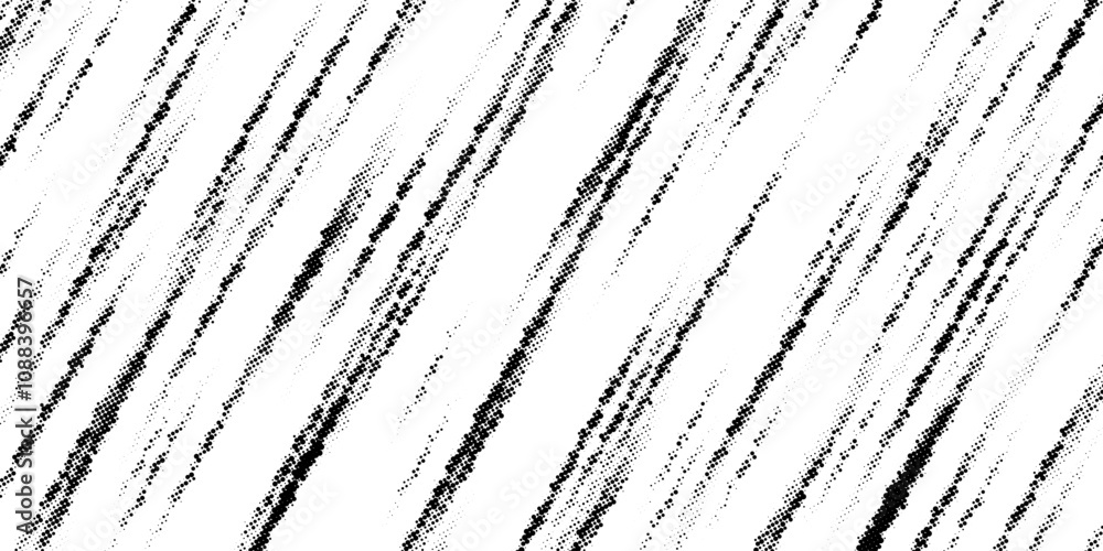 Poster monochrome printing raster. abstract vector halftone background. black and white texture of dots.